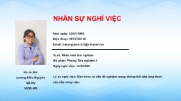 Nhân sự nghỉ việc