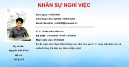 Nhân sự nghỉ việc