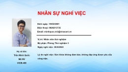 Nhân sự nghỉ việc